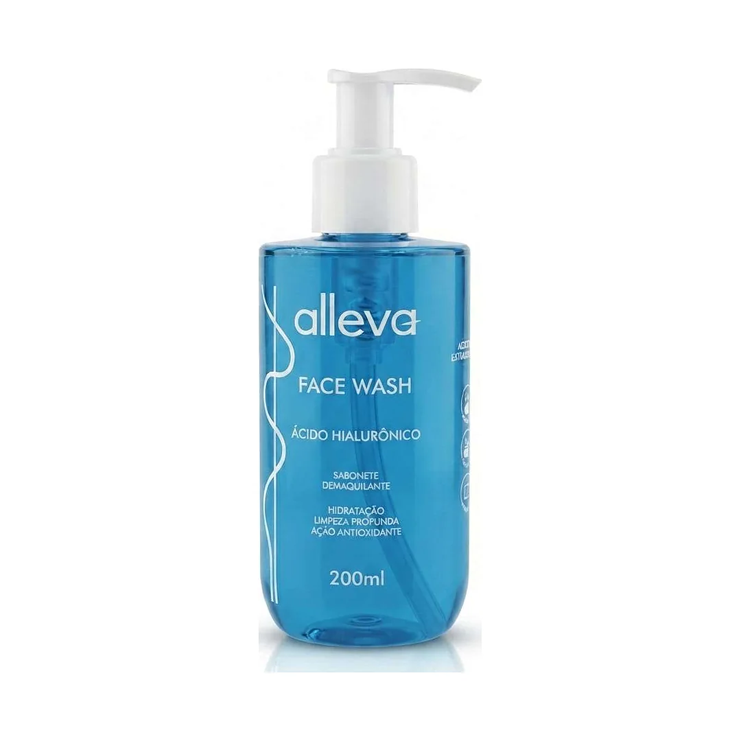Sabonete Facial Ácido Hialurônico Alleva 200ml