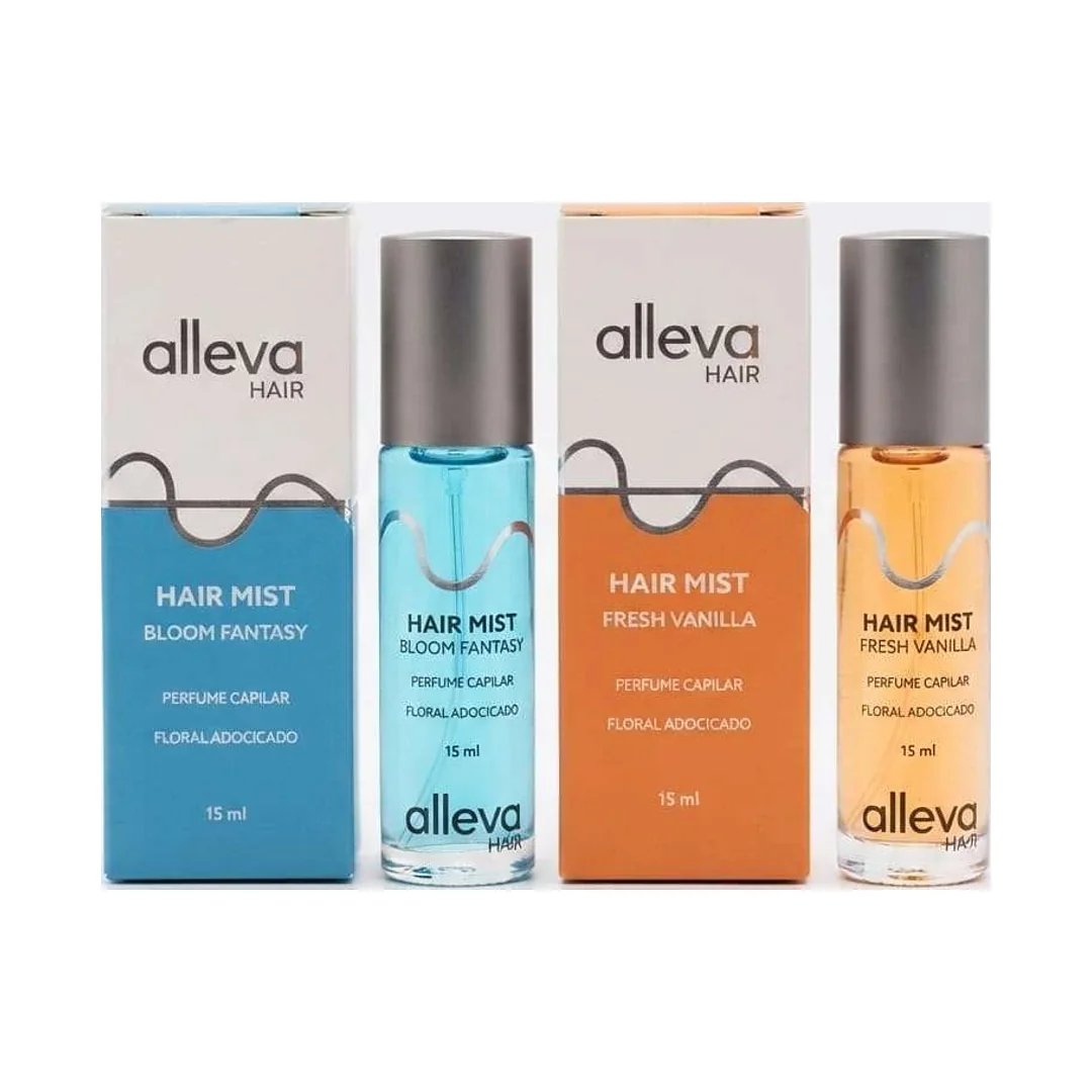 Kit 2 Hair Mist Alleva Bloom Fantasy e Fresh Vanilla